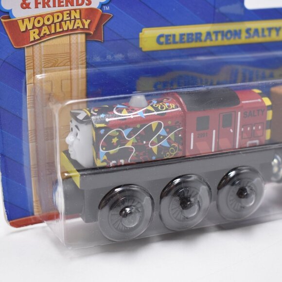 Celebration Salty & Confetti Car Sodor Party Thomas & Friends Wooden Railway New - Picture 6 of 14